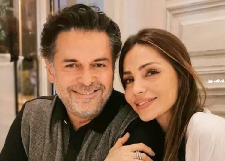 فيديو رومانسي بين راغب علامة وزوجته وهو يغازلها امام الجميع