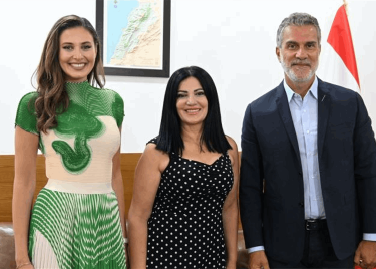 وزير السياحة يعلن عن حملتين سياحيتين بحضور ملكة جمال لبنان ندى كوسا