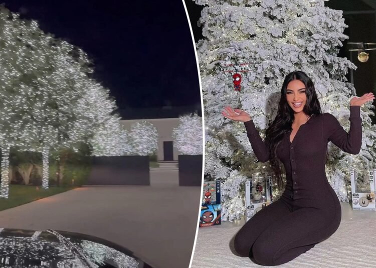 مبلغ خيالي تنفقه كيم كارداشيان لزينة الميلاد سنويا