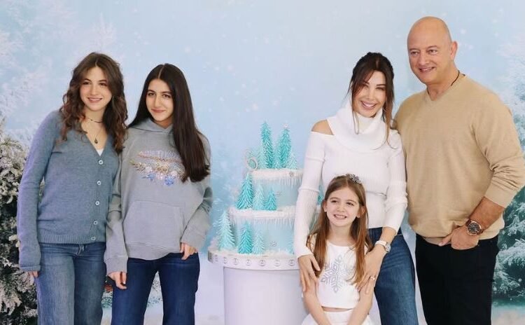 بعد شائعة انفصالها.. نانسي عجرم تحتفل بعيد ميلاد ابنتها مع زوجها