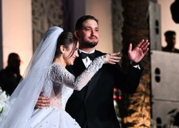 زواج رنا رئيس يتصدر وفستان العروس يلفت الأنظار