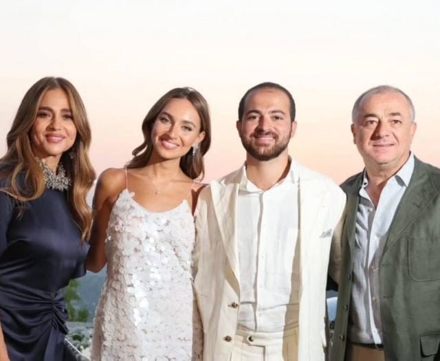 جوليا بطرس تحتفل بخطوبة ابنها في أجواء عائلية