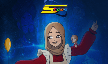 عبير الصغير تتحول الى شخصية كرتونية على سبيستون