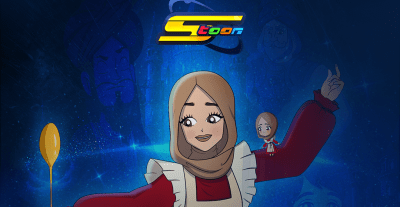 عبير الصغير تتحول الى شخصية كرتونية على سبيستون