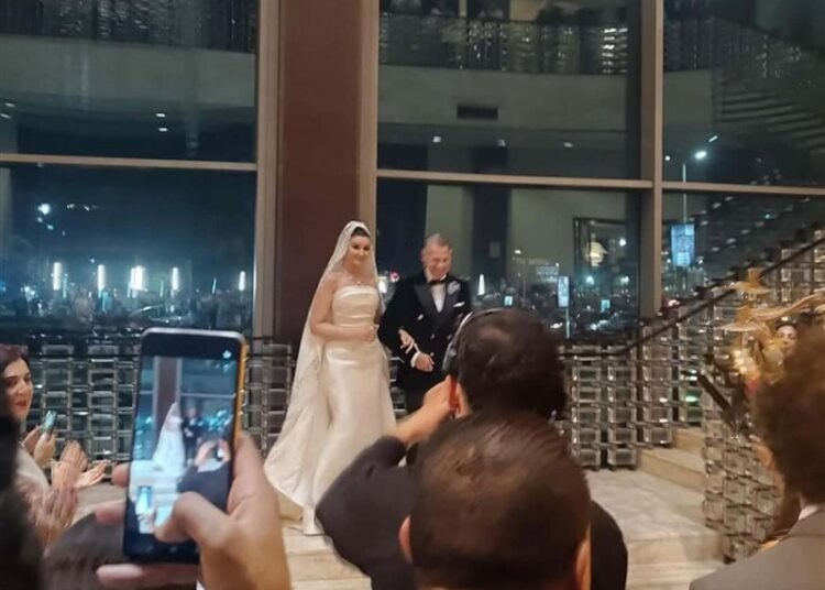 لقطات من حفل زفاف أروى جودة وزوجها الإيطالي جون باتيست