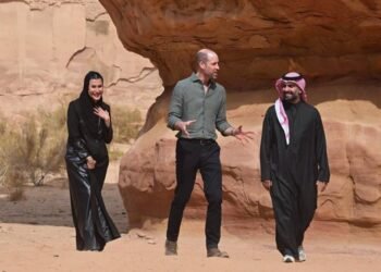 جولة الأمير ويليام في العُلا ومواقعها الأثرية