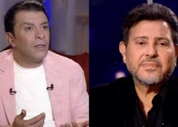 مصطفى كامل يبكي بشدة في تأبين هاني شاكر