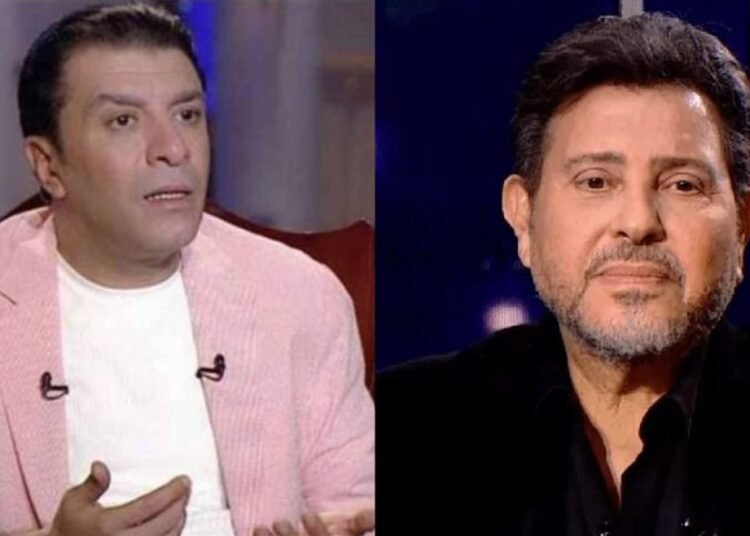 مصطفى كامل يبكي بشدة في تأبين هاني شاكر