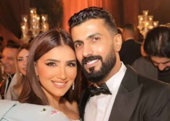 مي عمر توثق احتفالها بعيد ميلاد محمد سامي