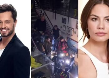 ديميت أوزدمير ومراد بوز ينجوان من فيضانات إسطنبول